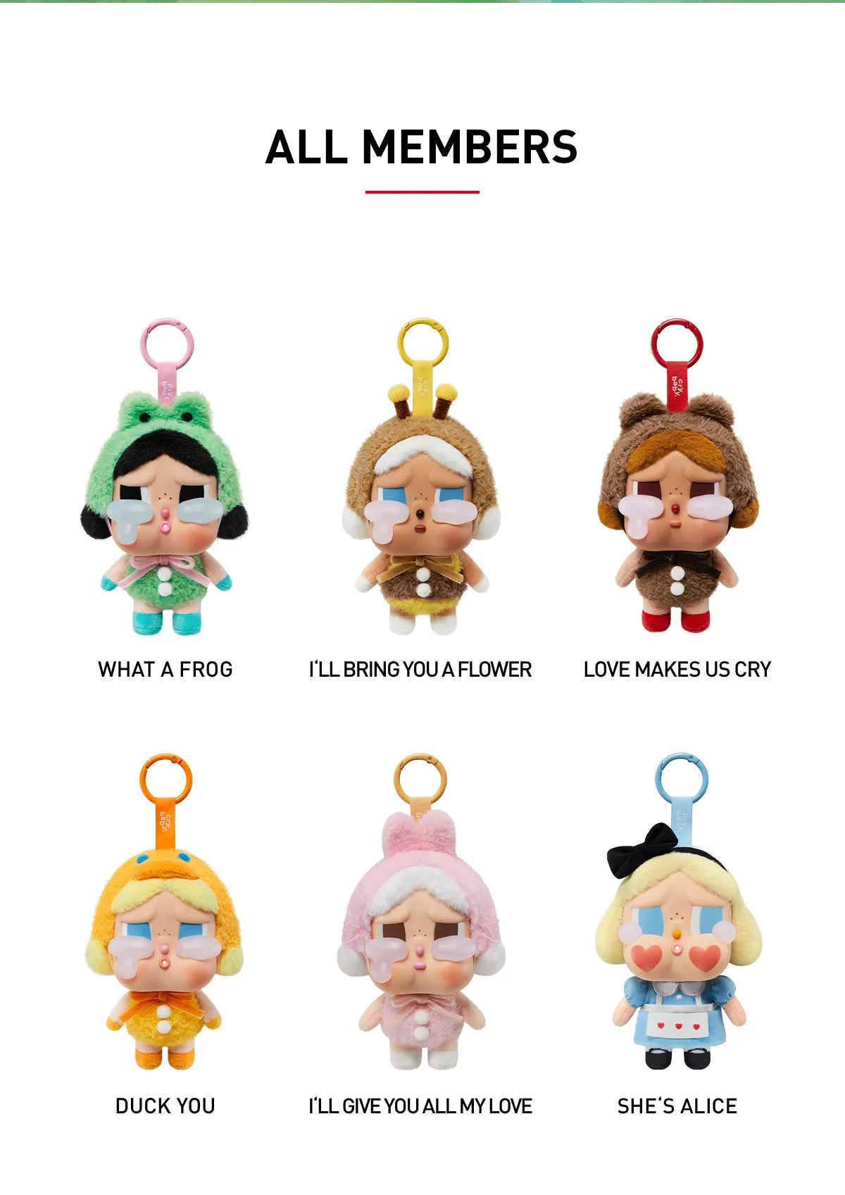 Crying Again Cry Baby Blindbox Pendant