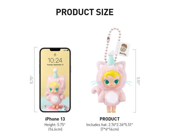 Baby Molly Pocket Friends Series-Vinyl Plush Pendant Blind Box