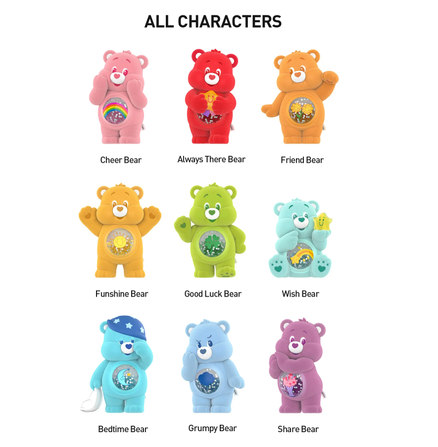 Care Bears Colorful Hugs Series blindbox Figures