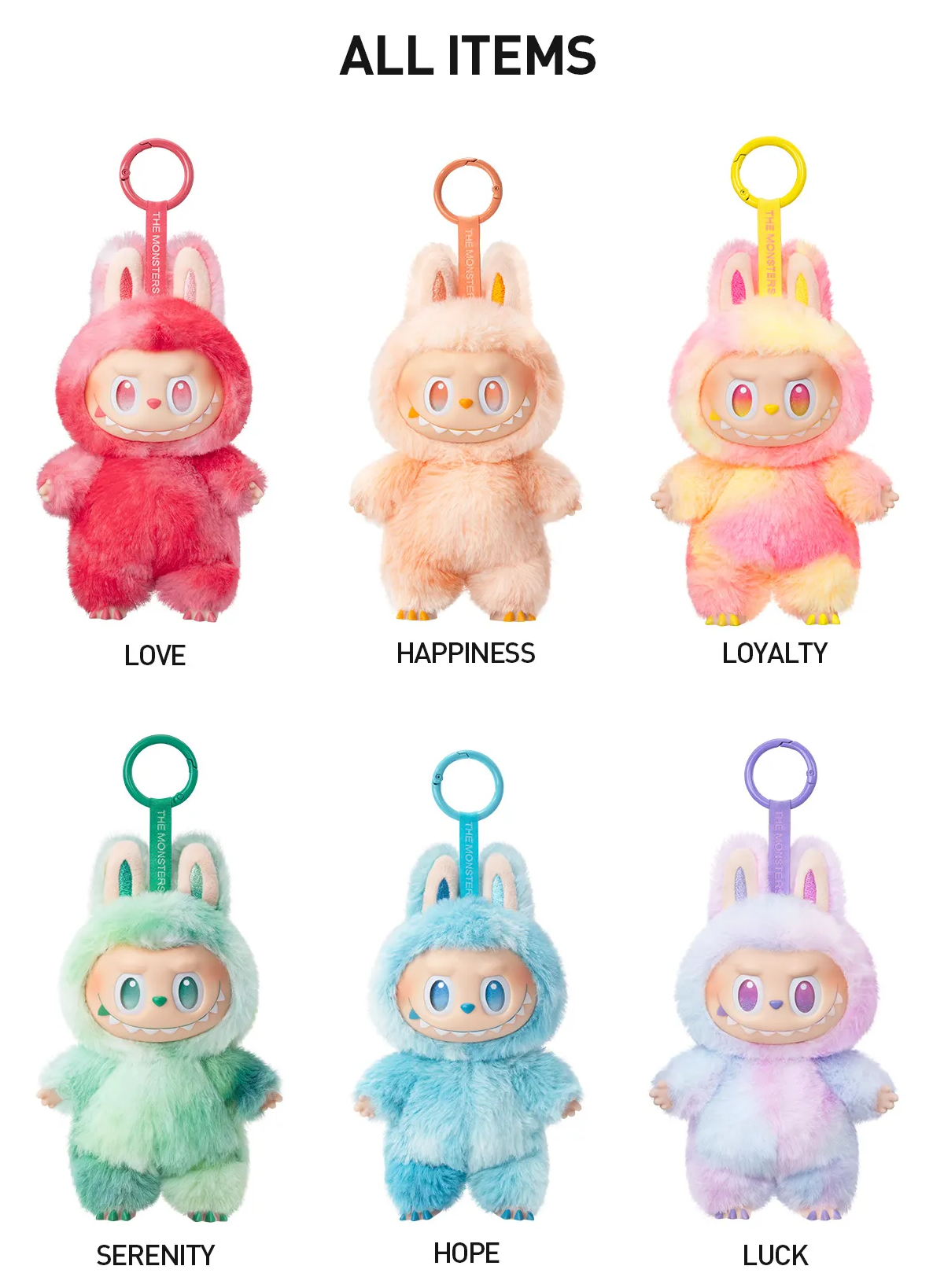 THE MONSTERS Big into Energy Series-Vinyl Plush Pendant Blindbox