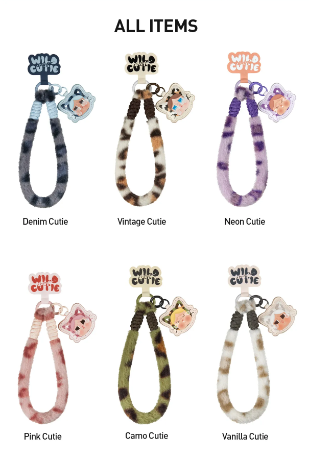 CRYBABY Wild but Cutie Series-Phone Charm Blindbox Pendant