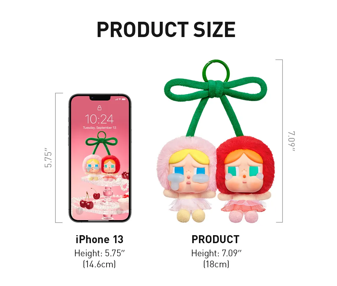 CRYBABY Crying For Love Series-Vinyl Plush Hanging Card Pendant