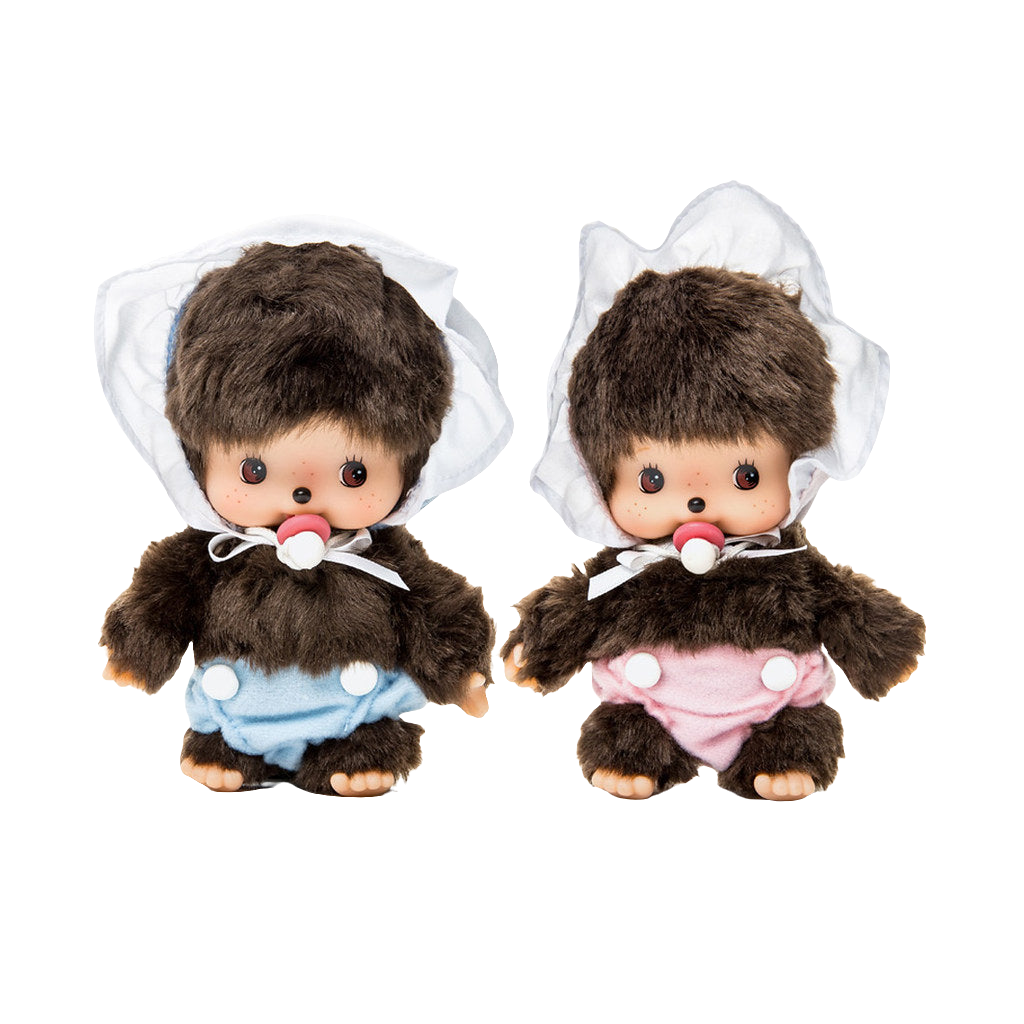 Sekiguchi Monchhichi Bebichhichi Baby in Bonnet Style