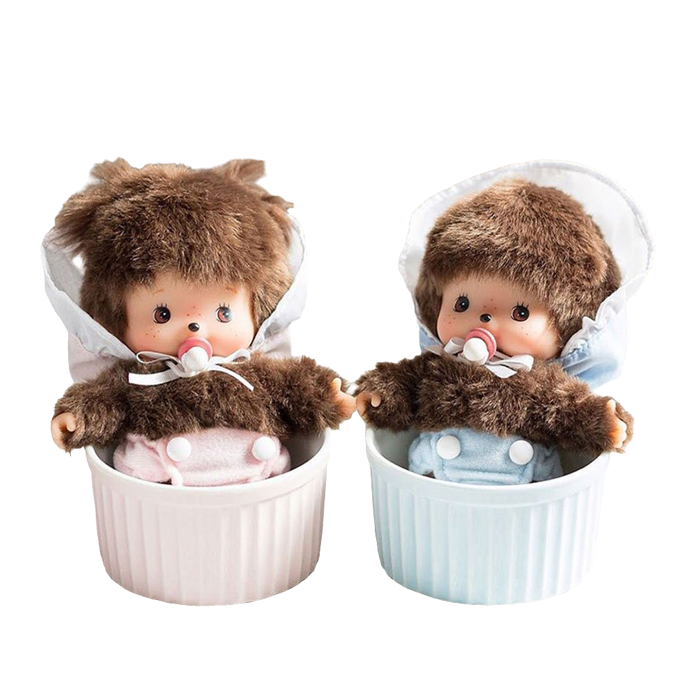 Sekiguchi Monchhichi Bebichhichi Baby in Bonnet Style