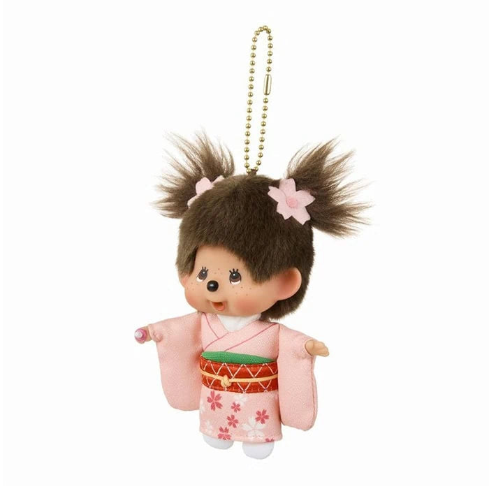 Sekiguchi Japan Monchhichi Kimono Keychain Plush