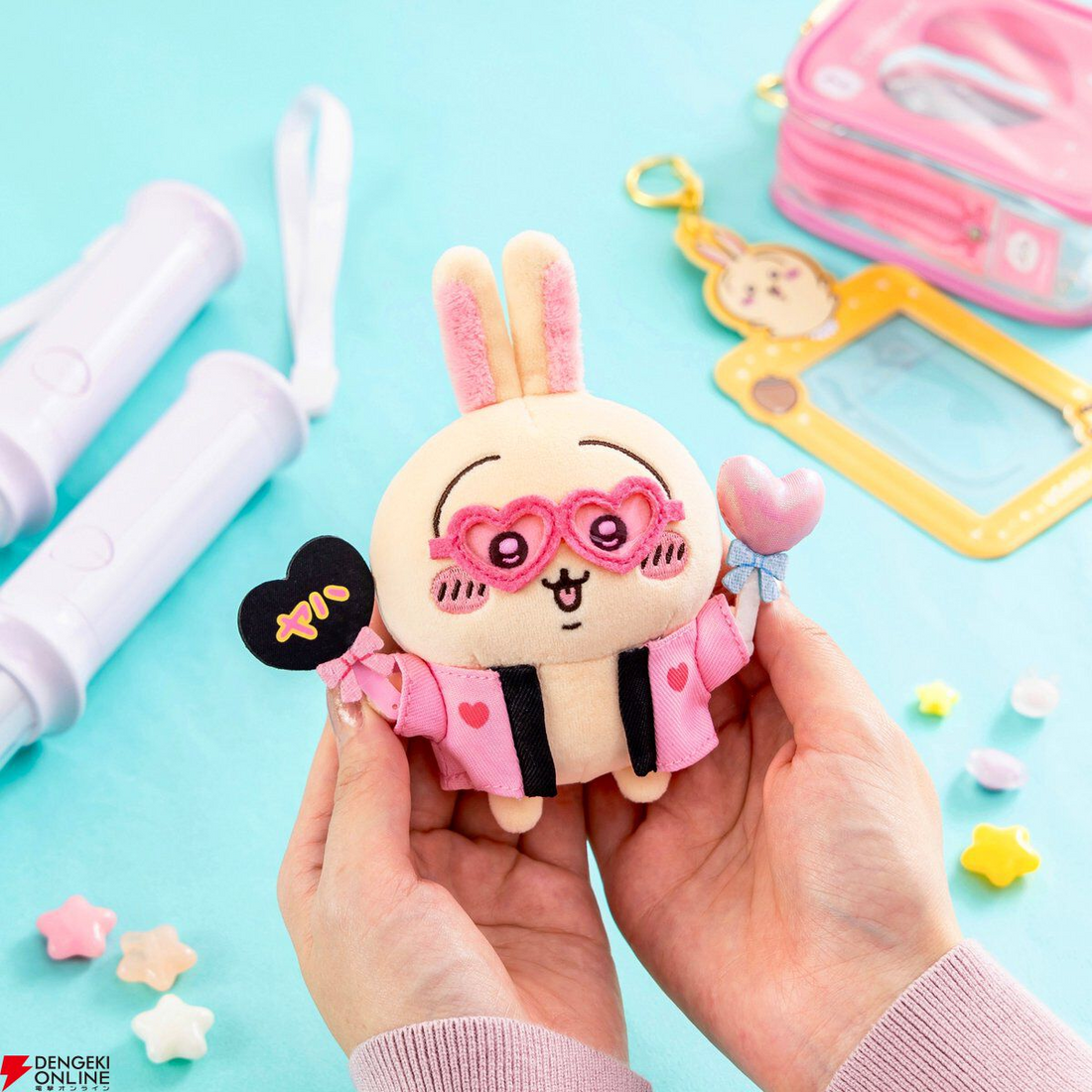 Chiikawa|Otaku Activity Fan Usagi Mascot Holder /Plush Keychain