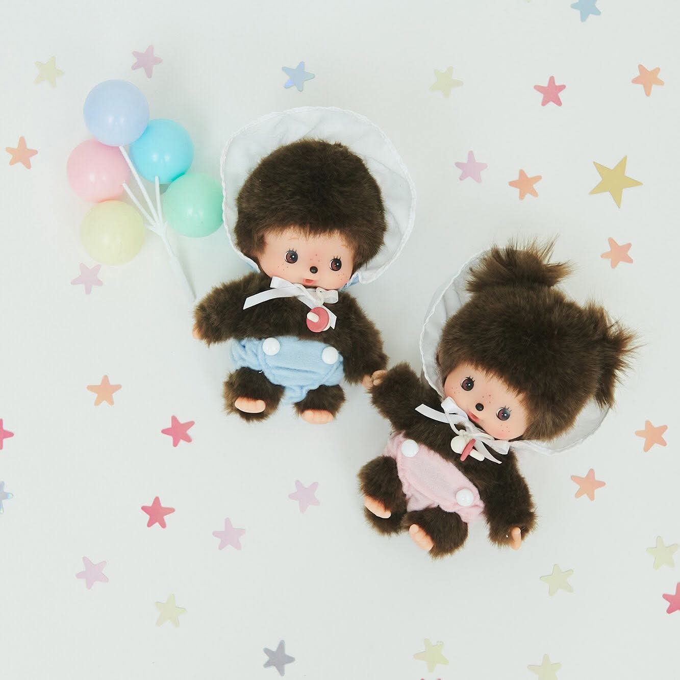 Sekiguchi Monchhichi Bebichhichi Baby in Bonnet Style