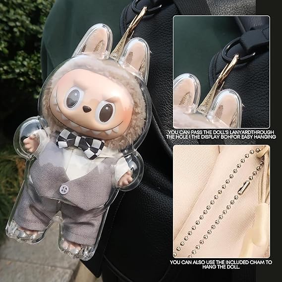 Labubu for V1,V2 & V3 case Cover Hard Acrylic Doll Cover Accessories
