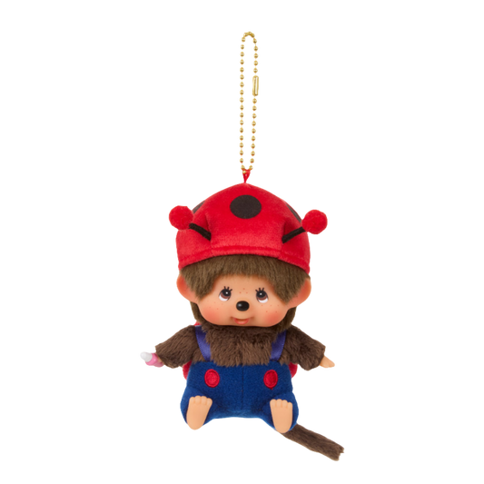 Sekiguchi Monchhichi Ladybug Big Face Keychain