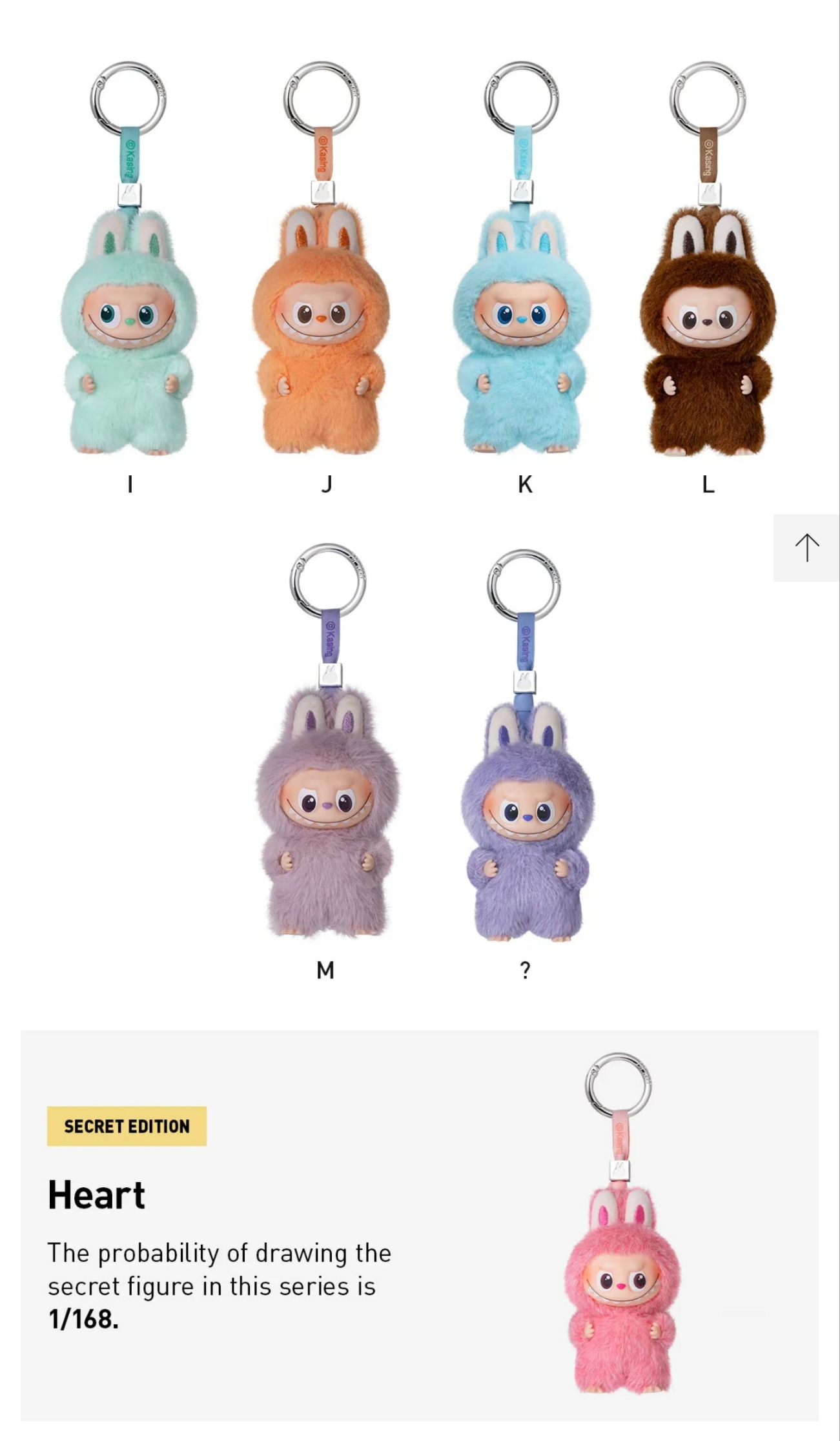 THE MONSTERS Pin for Love Series-Vinyl Plush Pendant Blind Box (A-M)