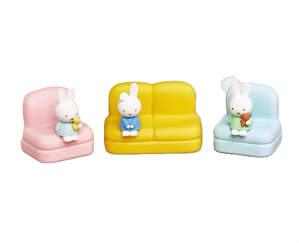 Miffy Sofa Phone Stand Collectible Couch Figurines Blindbox