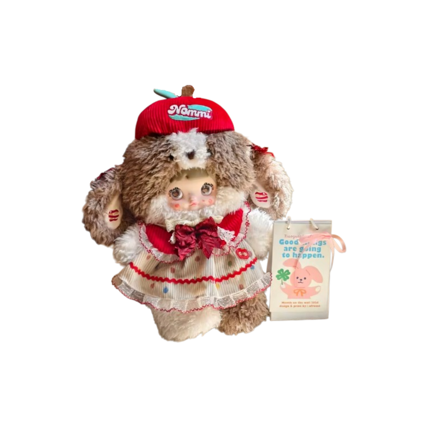 Nommi-Bite into Apple 400% Plush Hanging Card