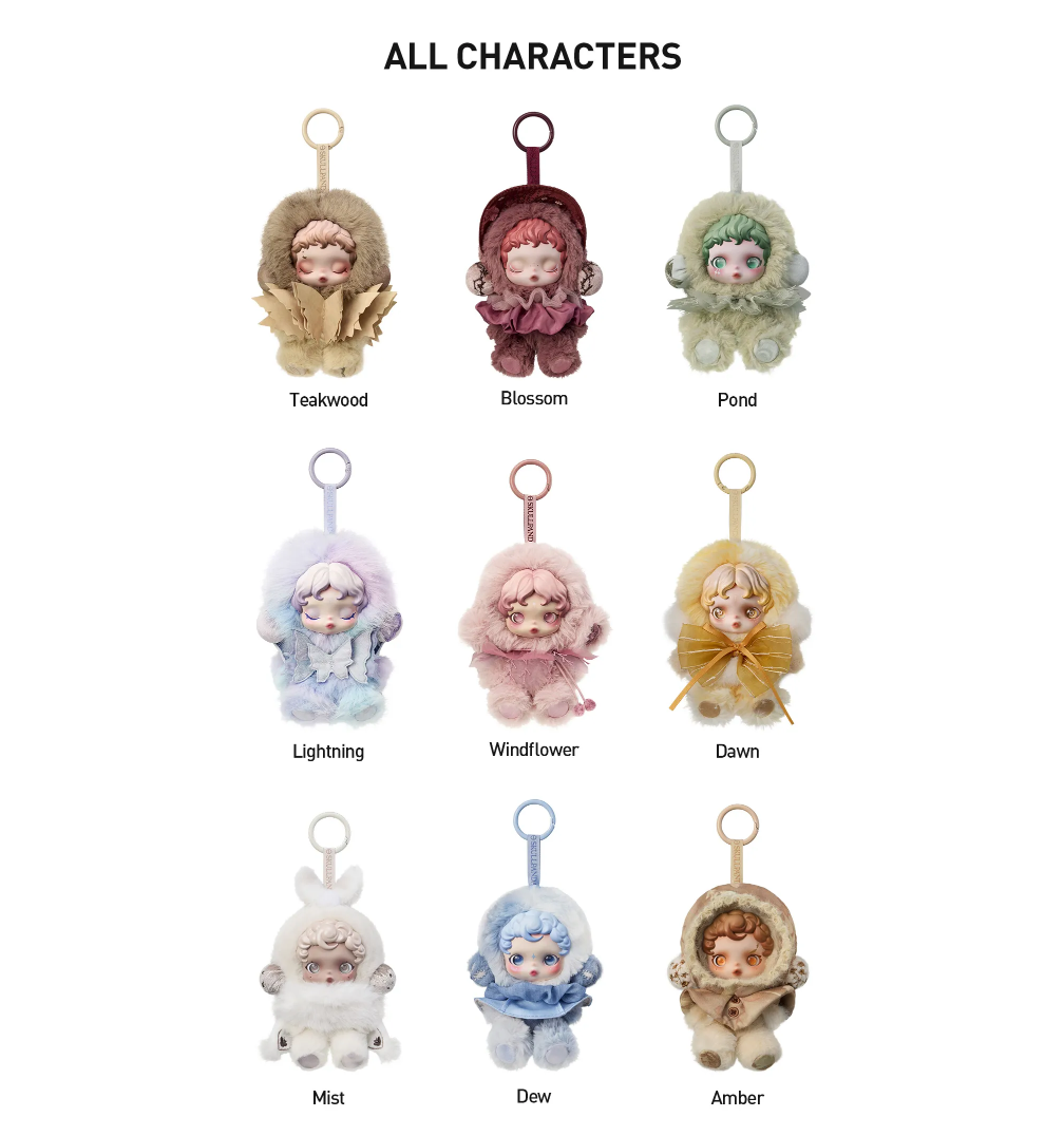 SKULLPANDA L'impressionnisme Series Plush Doll Pendant