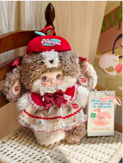 Nommi-Bite into Apple 400% Plush Hanging Card