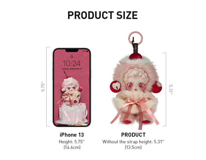 SKULLPANDA You Found Me! Series Plush Doll Pendant