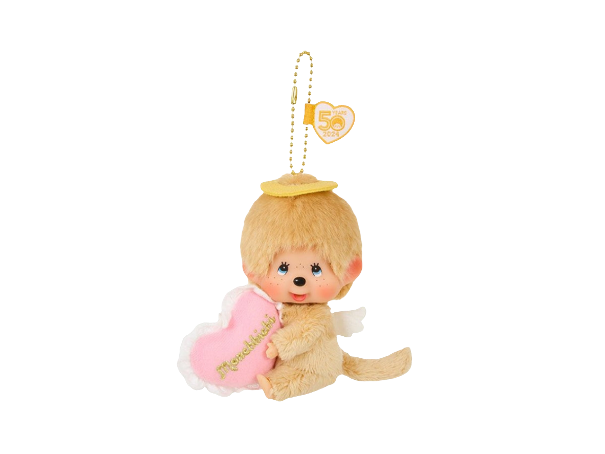 Sekiguchi 50th Anniversary Happy Angel Monchhichi LIMITED EDITION Keychain