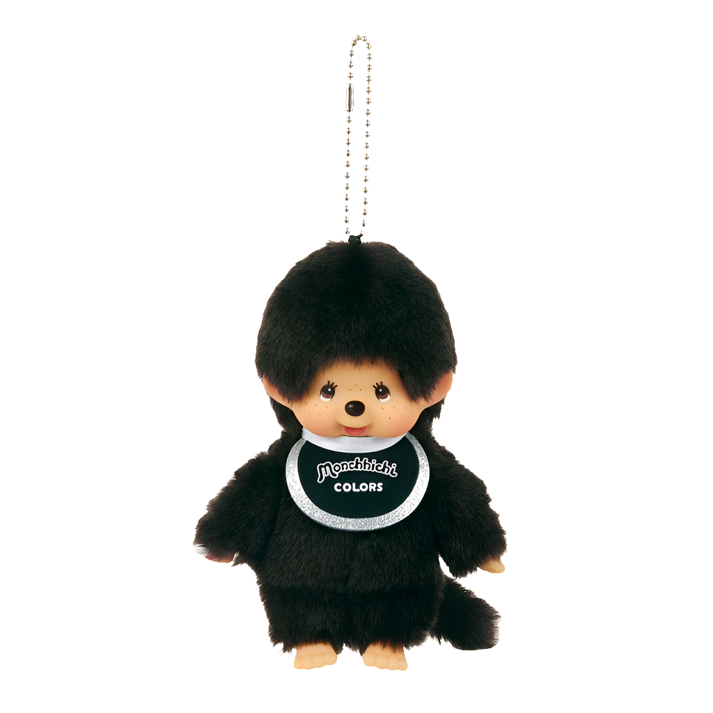 MONCHHICHI Monchhichi Colours Black Mascot Holder Keychain