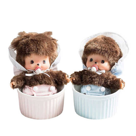 Sekiguchi Monchhichi Bebichhichi Baby in Bonnet Style