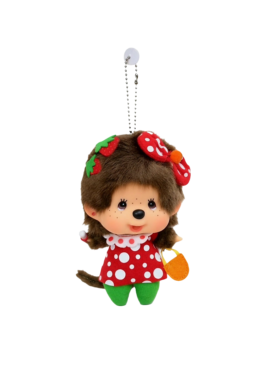 Sekiguchi Monchhichi Big Head Fashion Strawberry Girl