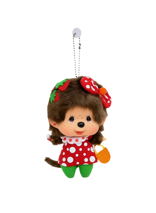 Sekiguchi Monchhichi Big Head Fashion Strawberry Girl