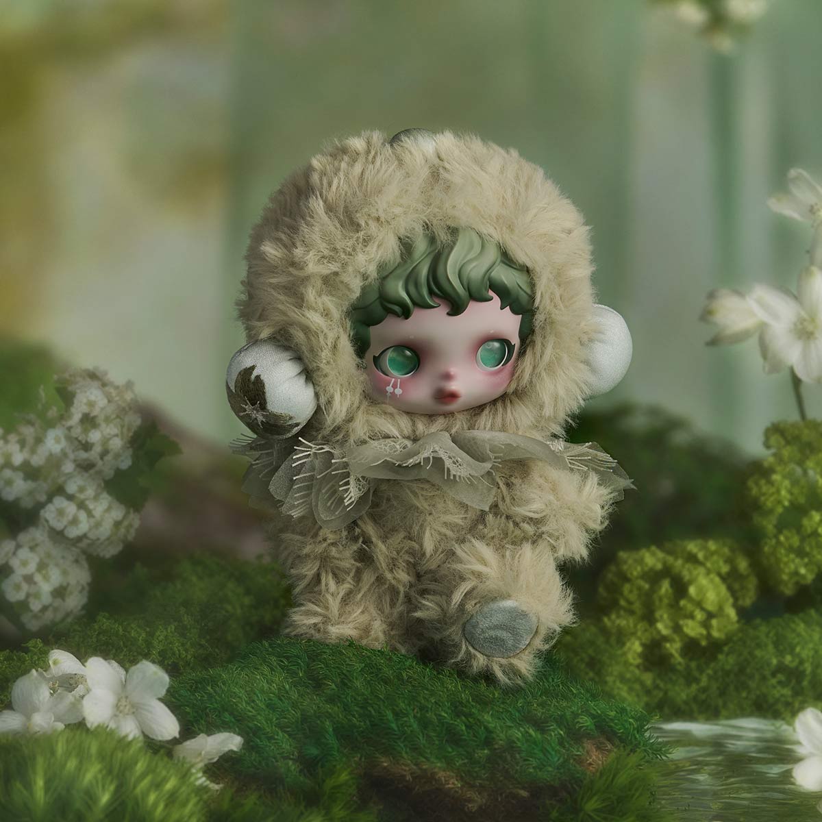 SKULLPANDA L'impressionnisme Series Plush Doll Pendant