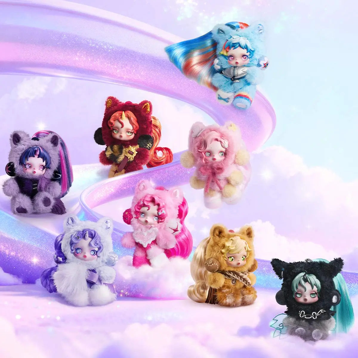 SKULLPANDA × My Little Pony Series Plush Doll Pendant