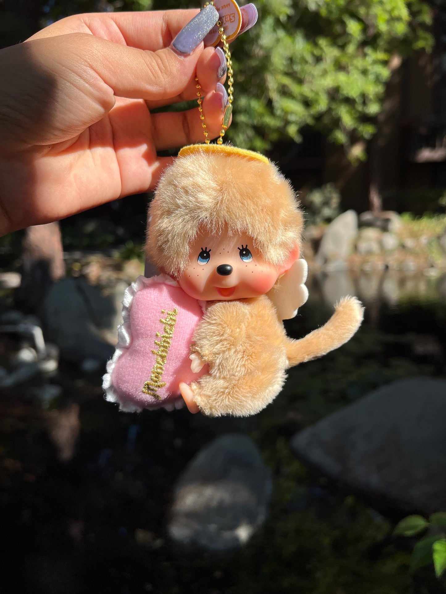 Sekiguchi 50th Anniversary Happy Angel Monchhichi LIMITED EDITION Keychain