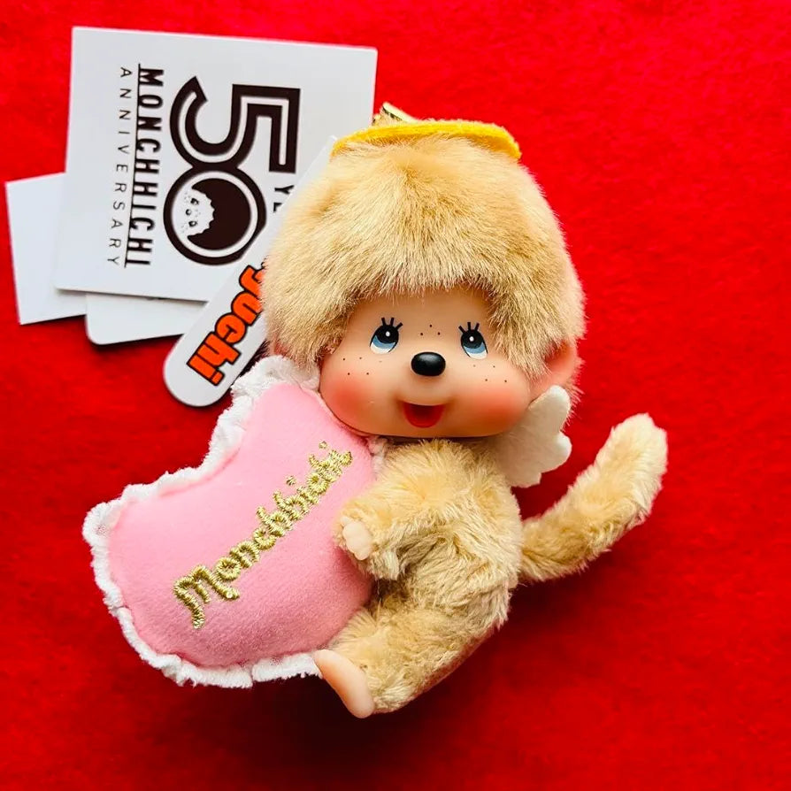 Sekiguchi 50th Anniversary Happy Angel Monchhichi LIMITED EDITION Keychain