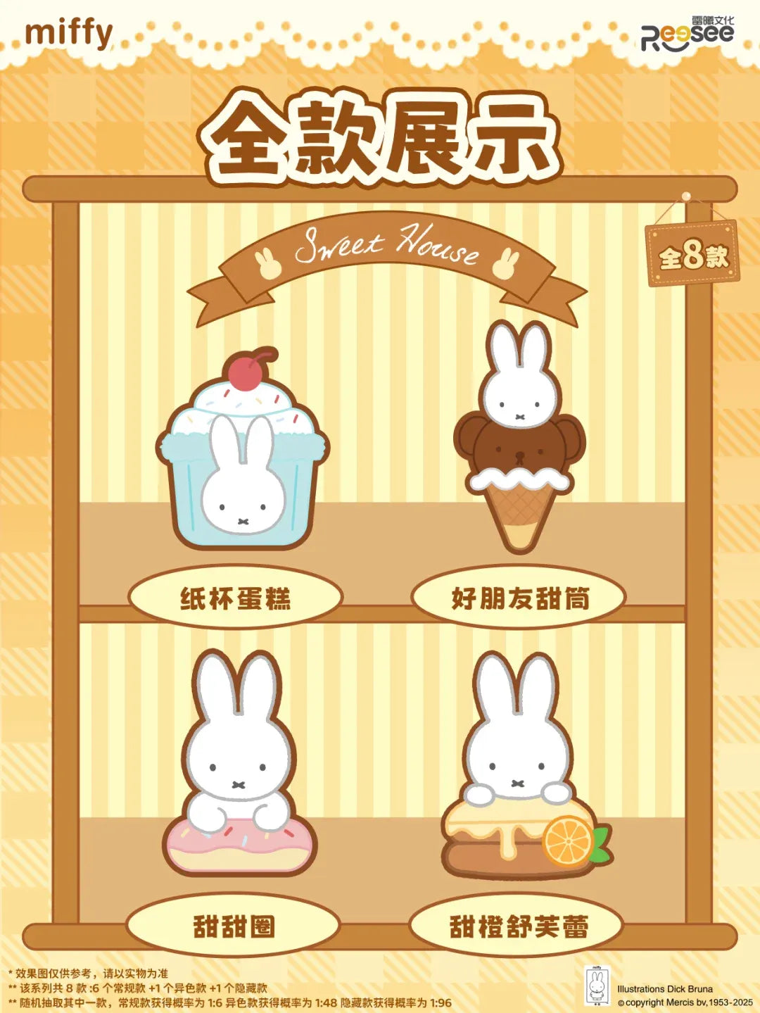 Miffy Food Workshop Series Plush Blind Box