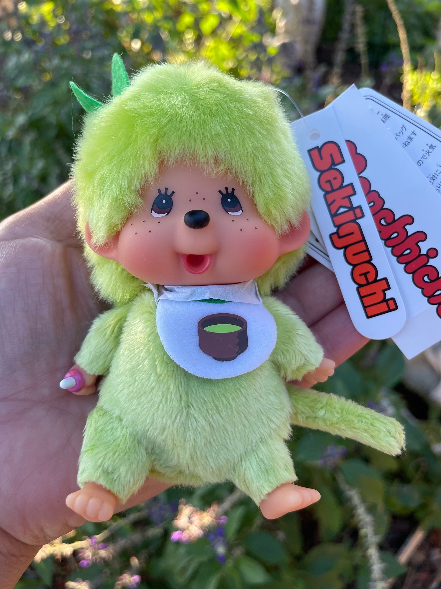 Sekiguchi Matcha Monchhichi Keychain Big Face (Rare)