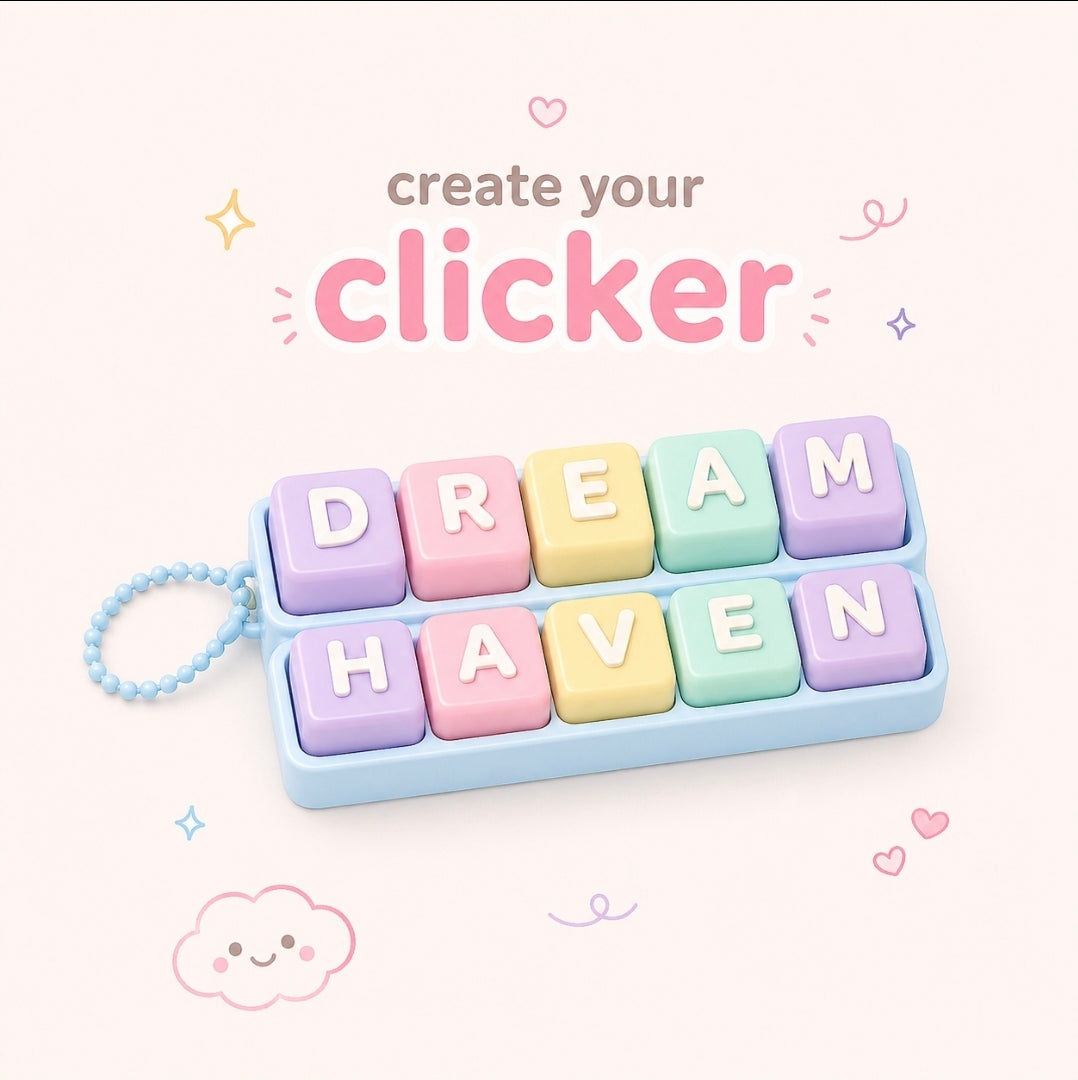 ♡ Create Your Own Fidget Clicker Keychain ♡