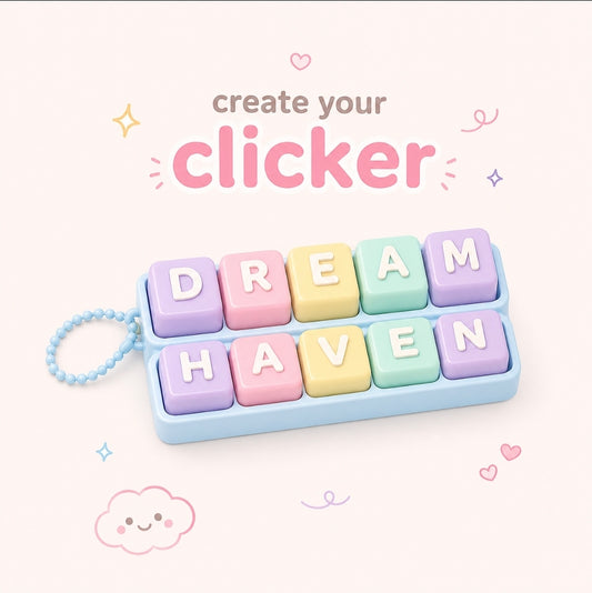 ♡ Create Your Own Fidget Clicker Keychain ♡