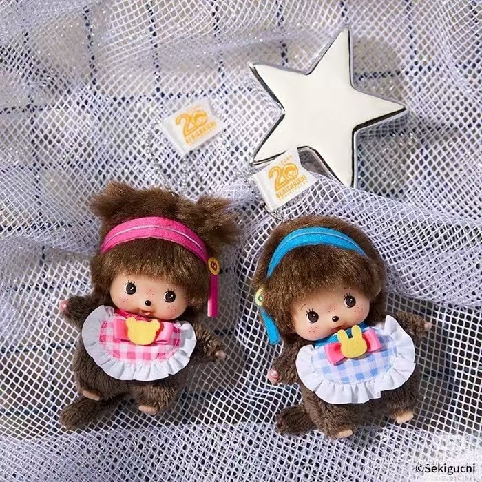 MONCHHICHI Bebichhichi Pink Idol Girl Mascot Holder Keychain