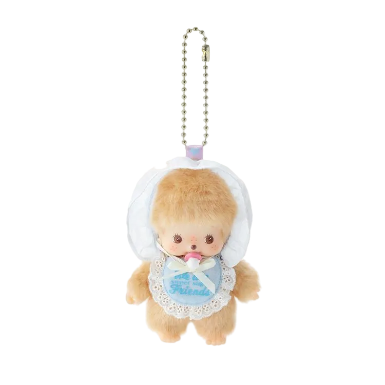 Monchhichi Sweet Sugar Brown Bebichhichi Boy Charm Keychain