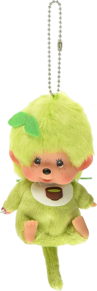Sekiguchi Matcha Monchhichi Keychain Big Face (Rare)