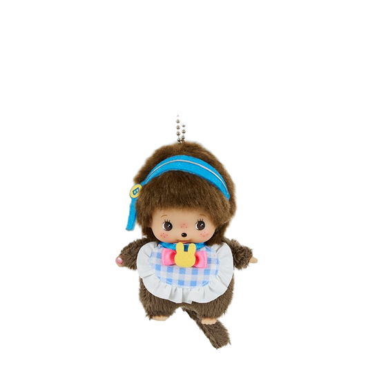 MONCHHICHI Bebichhichi Blue Idol Girl Mascot Holder Keychain