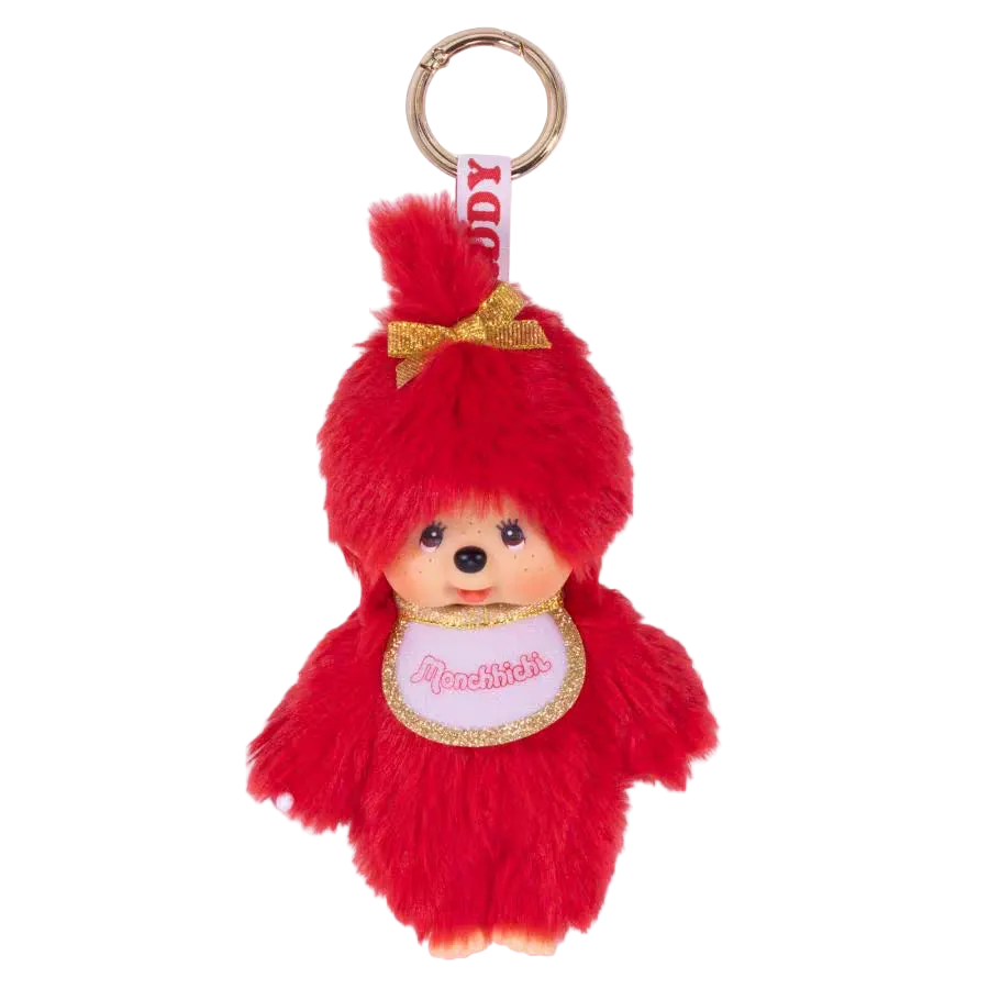 Monchhichi-chan Girl｜80th Anniversary Mascot Holder /Plush Keychain