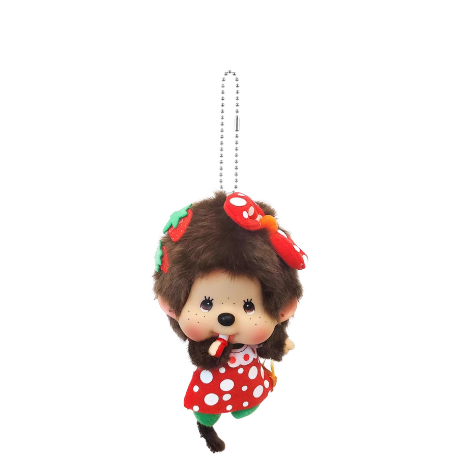 Sekiguchi Monchhichi Big Head Fashion Strawberry Girl