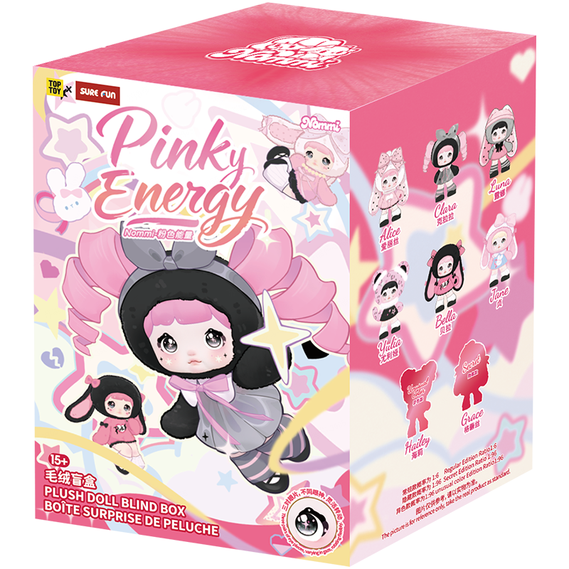 (PRE ORDER) TOPTOY Nommi Pink Energy Vinyl Plush Blind Box Doll