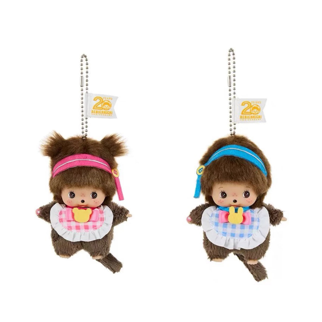MONCHHICHI Bebichhichi Pink Idol Girl Mascot Holder Keychain