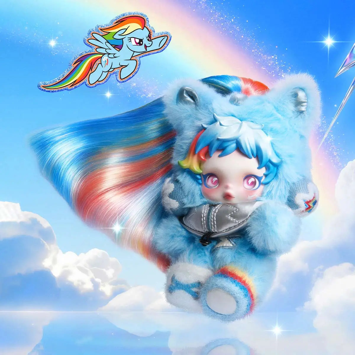 SKULLPANDA × My Little Pony Series Plush Doll Pendant