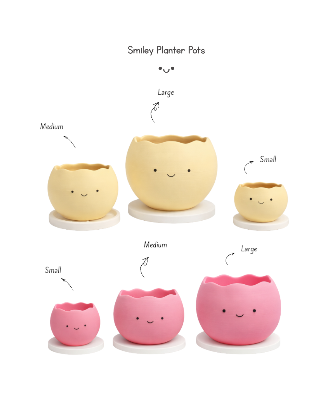 Smiley Planter Pots