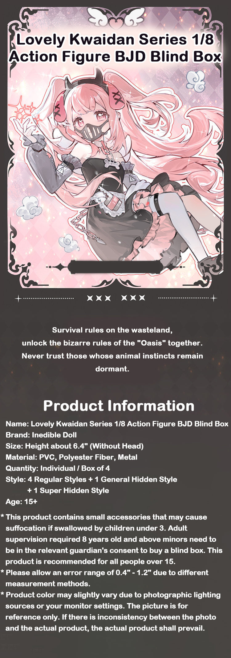 Lovely Kwaidan Series 1/8 Action Figure BJD Blind Box