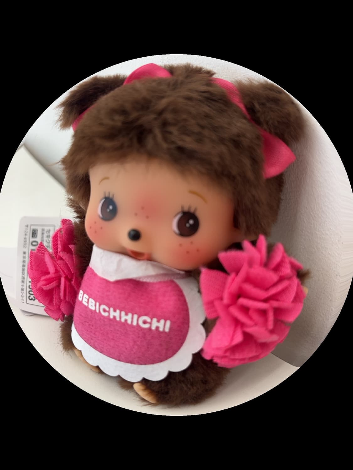 Sekiguchi HAPPY COLOR Plush doll Keychain Bebichhichi Girl Pink