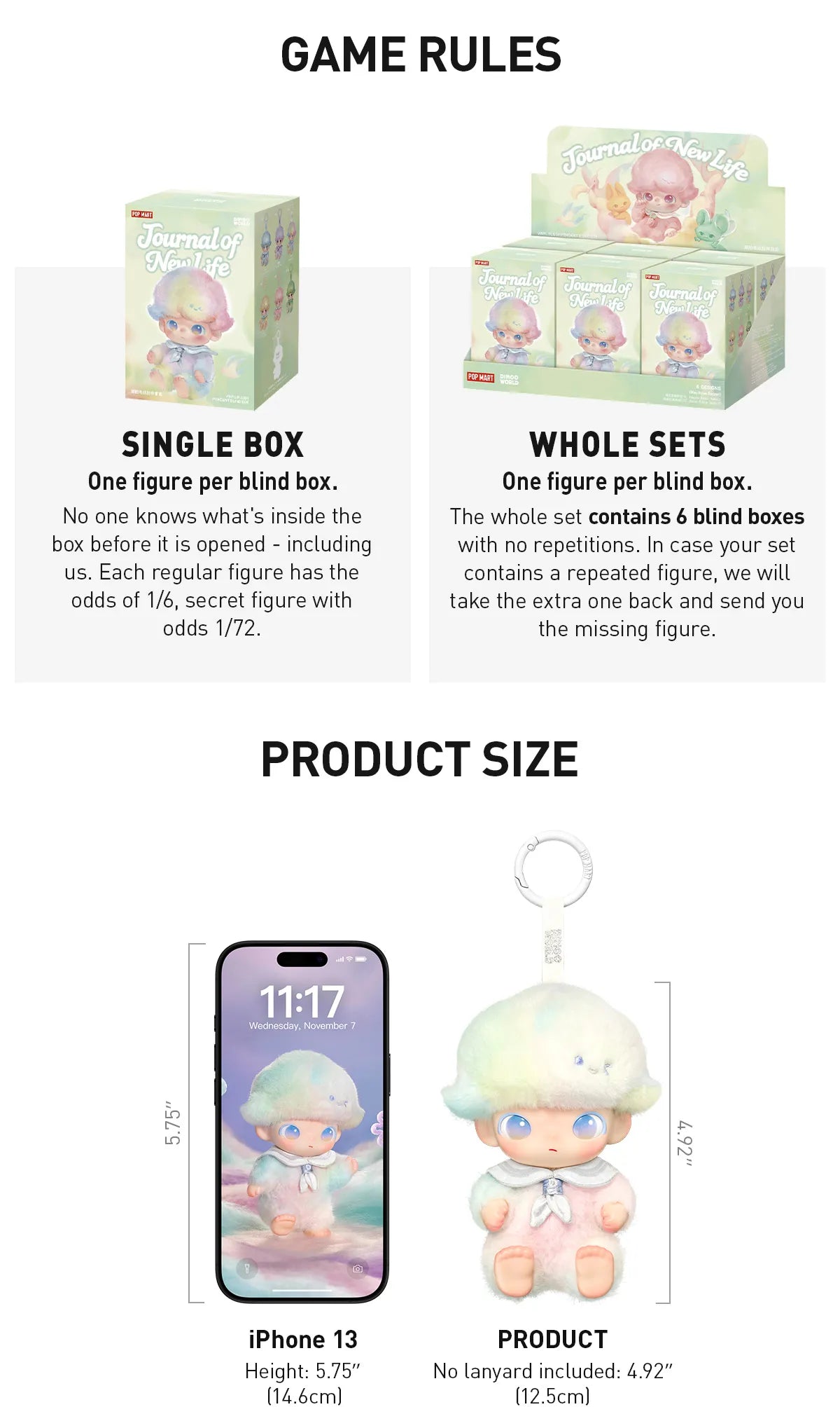 DIMOO Journal of New Life Series-Vinyl Plush Pendant Blind Box