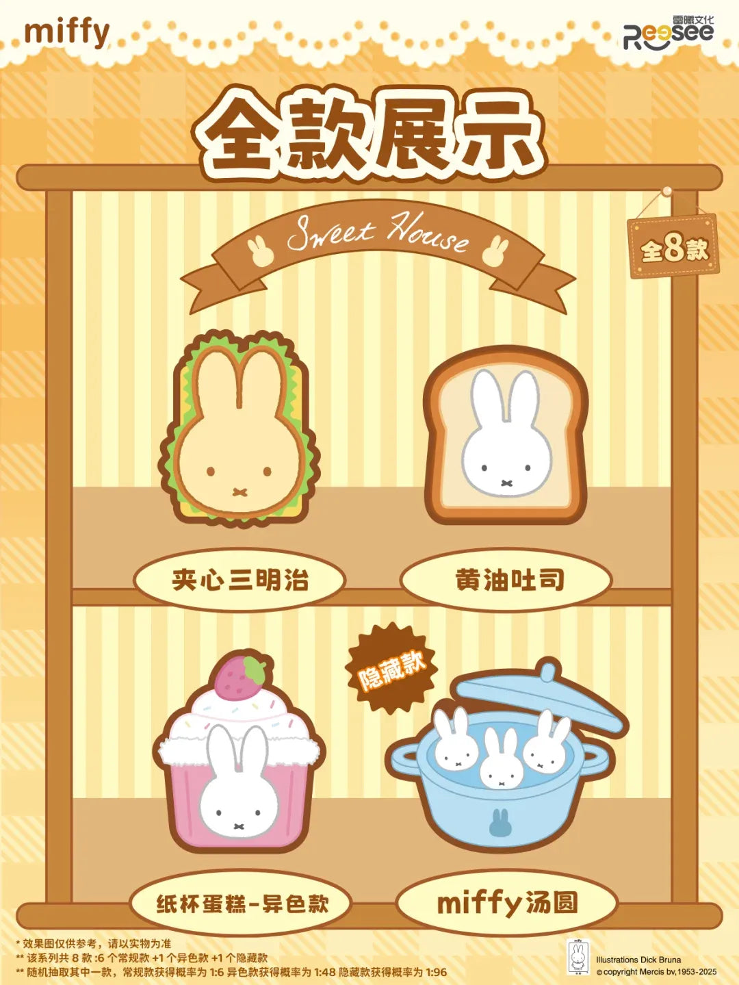 Miffy Food Workshop Series Plush Blind Box