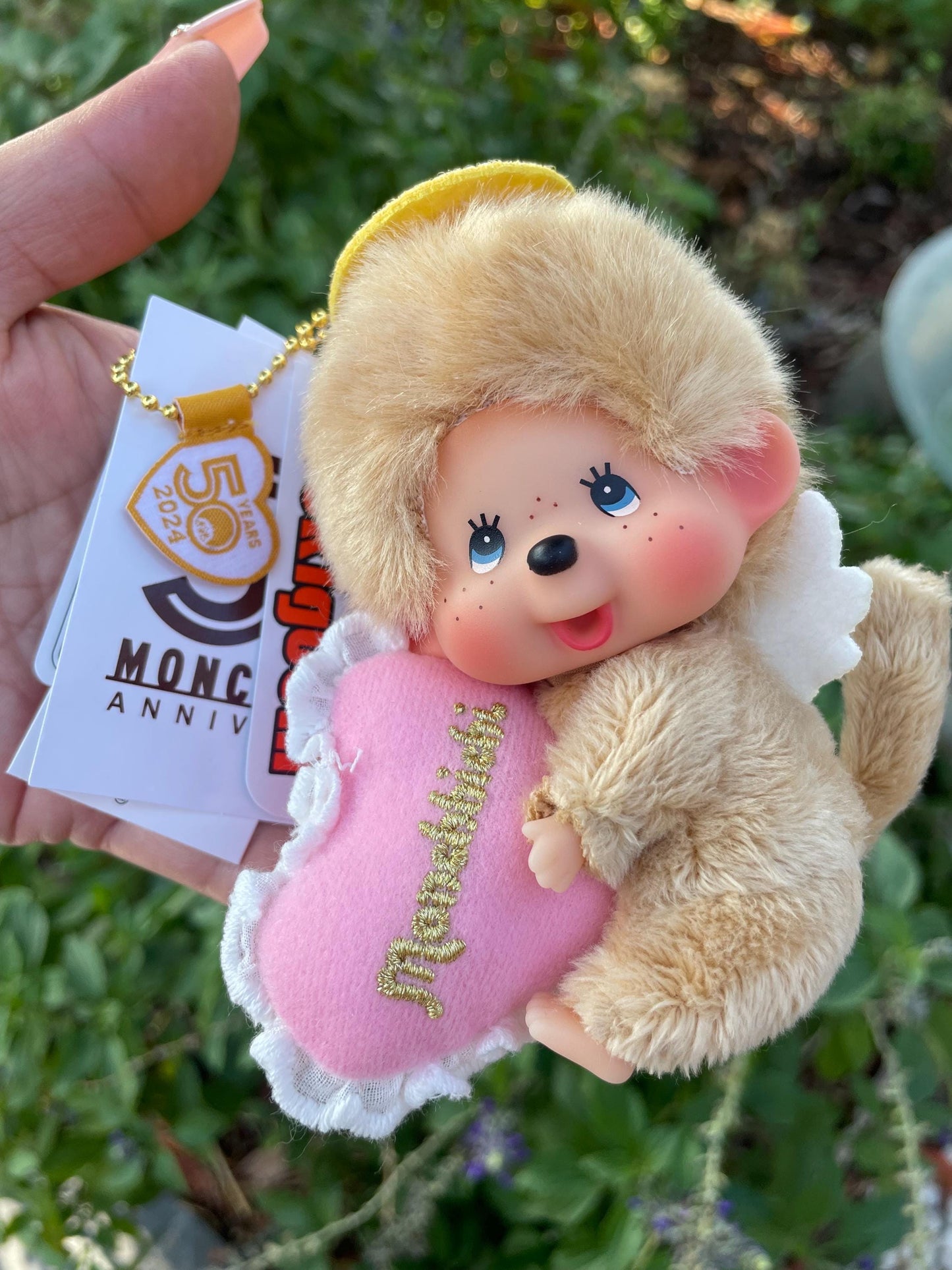 Sekiguchi 50th Anniversary Happy Angel Monchhichi LIMITED EDITION Keychain