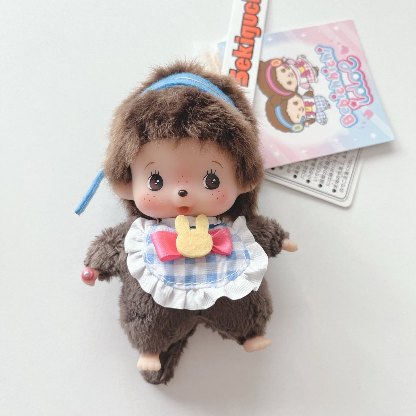 MONCHHICHI Bebichhichi Blue Idol Girl Mascot Holder Keychain